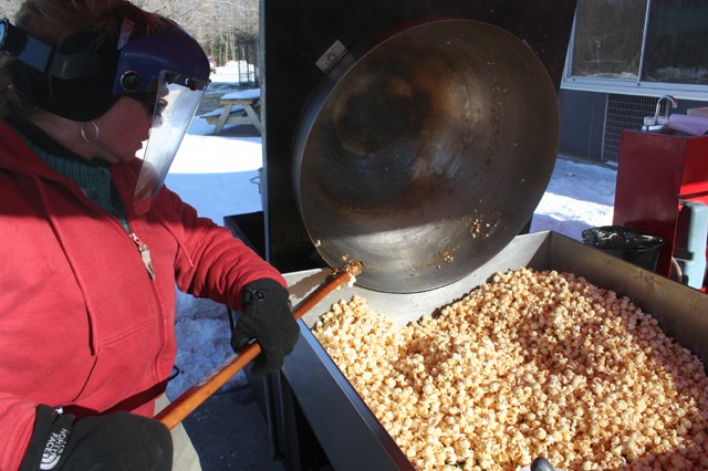 Kiefer's Kettle Korn - January in Connecticut.